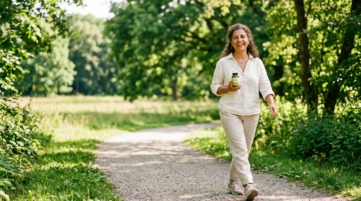 Mujer activa disfrutando del aire libre